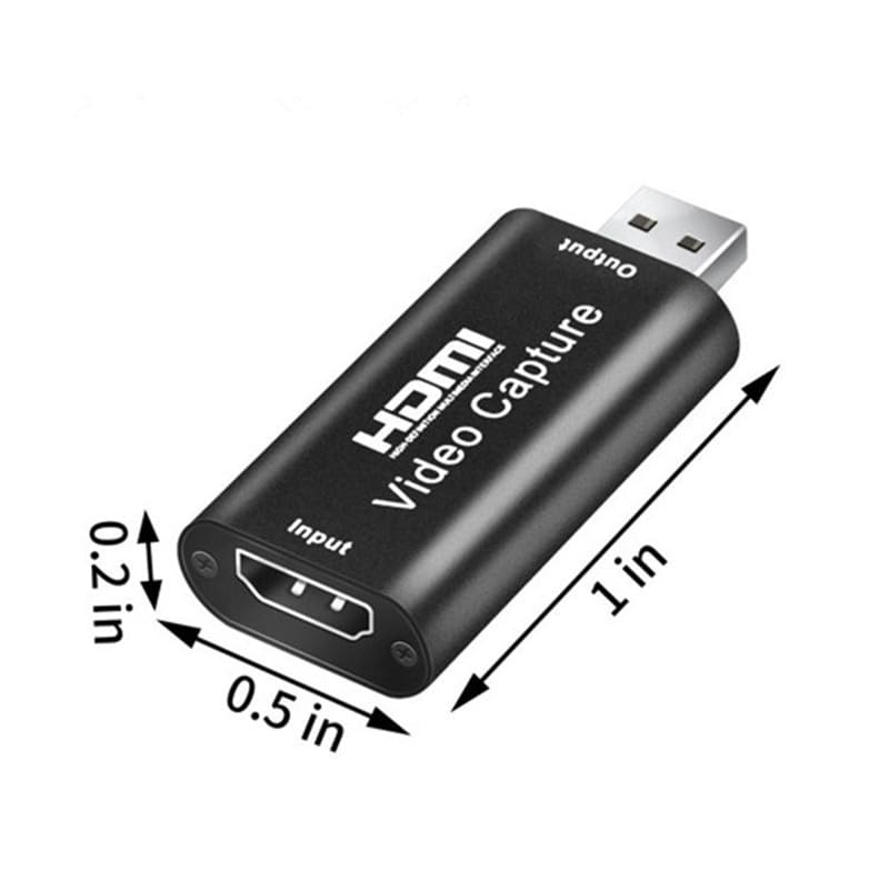 HDMI Video Capture Card, 4K HDMI to USB Capture Card Full HD 1080P 30fps, Record via DSLR, Camcorder, Action Cam for Gaming, Streaming TV, Recorder Live Streaming Video for Windows Mac OS
