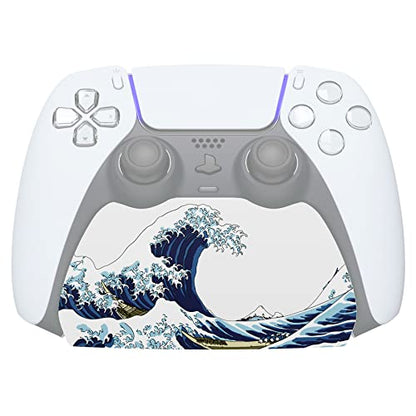 PlayVital The Great Wave Controller Display Stand for ps5, Gamepad Accessories Desk Holder for ps5 Controller with Rubber Pads - color: The Great Wave