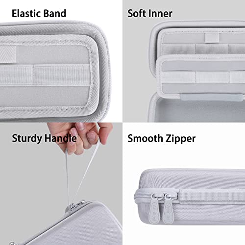 Aenllosi Hard Case for 12PCS Blaze Evercade C64 Alwa Cathedral, White | Hard shell construction, Water-resistant design, Dust-resistant design, Smooth zipper access, Case only