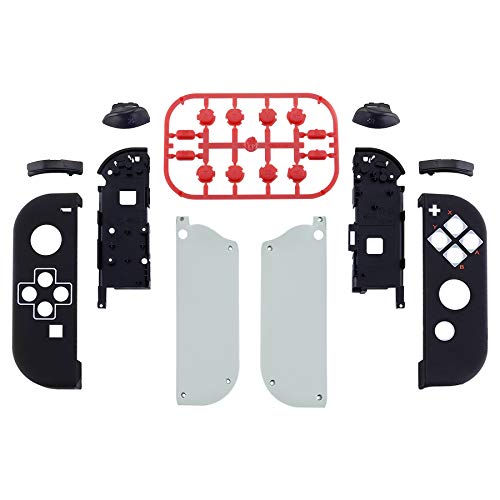 eXtremeRate DIY Replacement Shell Buttons for Nintendo Switch & Switch OLED, Classics NES Style Soft Touch Housing with Full Set Button for Joycon Handheld Controller - Console Shell NOT Included - color: Classic NES Style