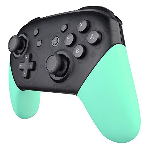 eXtremeRate Mint Green Replacement Handle Grips for Nintendo Switch Pro Controller, DIY Custom Hand Grip Shell for Nintendo Switch Pro - Controller NOT Included - color: Mint Green