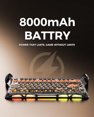 GravaStar Mercury K1 Pro Wireless Mechanical Gaming Keyboard, 75% Layout RGB Custom Keyboard, Aluminum Alloy Matte Black Frame with Phoenix-Inspired Keycaps, Hot-Swappable Linear Switches【CyberFlare】 - color: CyberFlare