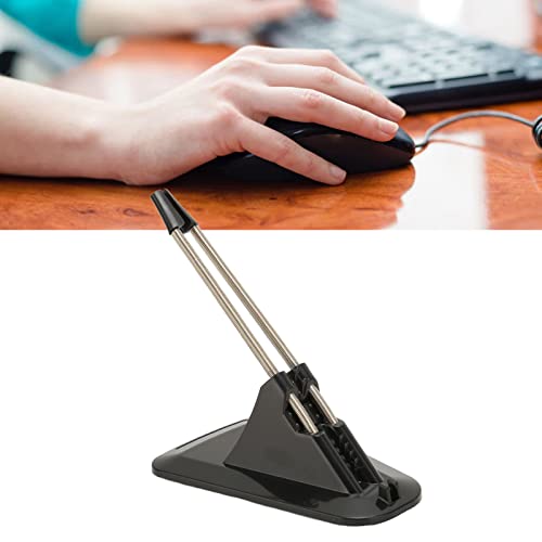 Septpenta Gaming Mouse Bungee, Antirust Spring Arm No Drag Wire Control Lightweight Portable Universal Mouse Cable Holder, Anti Slip Heavy Duty Stability Design Durable for Esports(Black) - color: Black