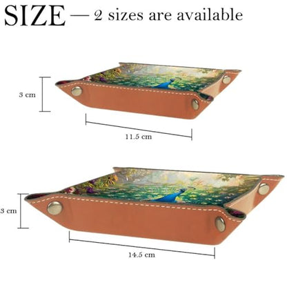Peacock Florals Dice Tray Dice Rolling Tray Folding Dice Holder for Dice Games, Like RPG, DND and Other Table Games - color: Multi 3