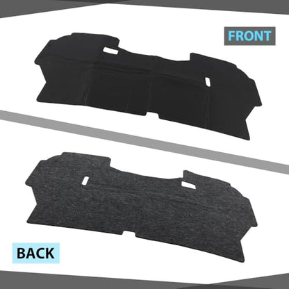 PIT66 Under Hood Insulation Pad Fit Ford F150 Truck 1992-1996 | Fit Ford F250 F350 1992-1997 w/Clips - style: 1992-1996 Ford F150
