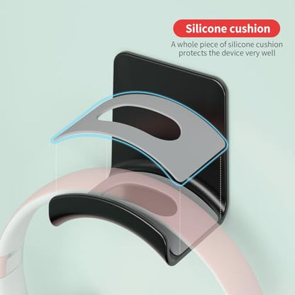 Headphone Wall Mount Mini Headphone Hook Holder with Strong Adhesive Headset Stand Headset Holder-Wall Mount - style: wall mount