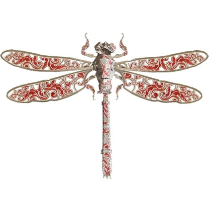 3D Metal Puzzles for Adults,3D Model Building Puzzle Kits,Cool Insect Animal Themed Design,Bugs Model Kits Brain Teaser DIY Assembling Crafts Kits Creative Ornament (Dragonfly) - color: Dragonfly