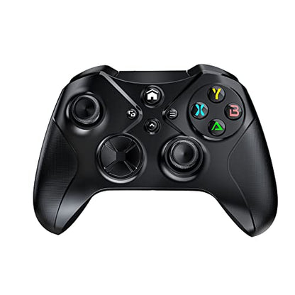 Xexvyrin Wireless for X-Box Controller, Compatible with X-box One X|S, Series PC, Edition Custom Controller 6-Axis Motion Control 3.5mm Audio Jack Dual Vibration Macro Function Turbo（Classic Black）