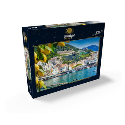 MyPuzzle Panoramic View of Beautiful Amalfi On Hills Leading Down to The Coast, Campania, Italy - Premium 100 Piece Jigsaw Puzzle for Adults - size: 100 Pieces