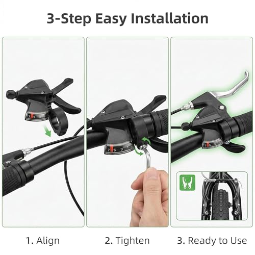 SL-M315-7 Speed Bike Shifter, 7 Speed Right Thumb Gear Shifter | Bicycle Shift Lever MTB Mountain Bike Shifter Trigger Shifter Commuter Folding Hybrid Bike Gear Shifter - color: SL-M315-7R