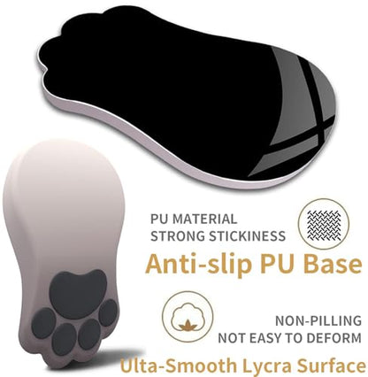 L-SPOUTTO Ergonomic Mouse Pad with Wrist Rest,Cute Mouse Pad Wrist Support | Cat Paw Comfortable Massage Design,Computer Pain Relief Mousepad with Non-Slip PU Base for Desk Laptop Gaming,Gradual Brown - color: Gradual Brown