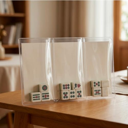 4PCS Mahjong Card Sleeve Set, 2 Clear And 2 Matte Sleeves, Waterproof Mahjong Card Cover, Premium Mahjong Card Protector For 2025-2026 Large Cards, Ideal For Gameplay Protection And Gift Giving