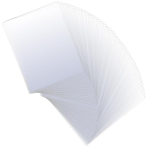 30 Pcs 8.5 x 11 Rigid Clear Toploaders, PVC Document Sheet Protectors, Plastic Sleeves for Papers, Photos, and Menu Covers for Collectors