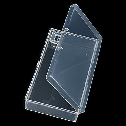 12 Pack Rectangular Clear Plastic Storage Containers | 5.7 x 2.95 x 1.18 inch, Hinged Lid, For Beads and Small Craft Items - size: 5.7 x 2.95 x 1.18 inch