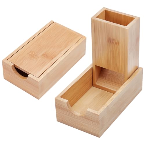 UNICRAFTALE Folding Dice Tower Wooden Dice Tray Foldable Die Roller Castle Rolling Case Portable Tabletop for Playing Games Rpg Organizer Gift Ready 5.5"x3.15"x1.83"