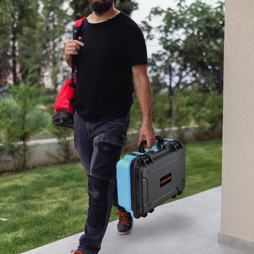 Travel Hard Carrying Case for Switch 2: Deluxe Travel Cases, All In One Carrying Case for Nintendo Switch 2 Console, Pro Controller X 2, Dock, Joy-Con Grip, Power Adapter, 22 Games & Other Accessories - color: Black & Blue