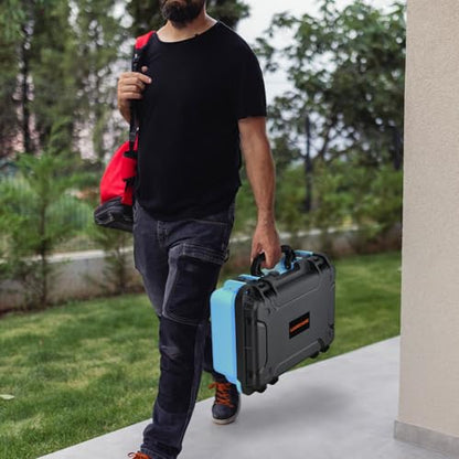 Travel Hard Carrying Case for Switch 2: Deluxe Travel Cases, All In One Carrying Case for Nintendo Switch 2 Console, Pro Controller X 2, Dock, Joy-Con Grip, Power Adapter, 22 Games & Other Accessories - color: Black & Blue