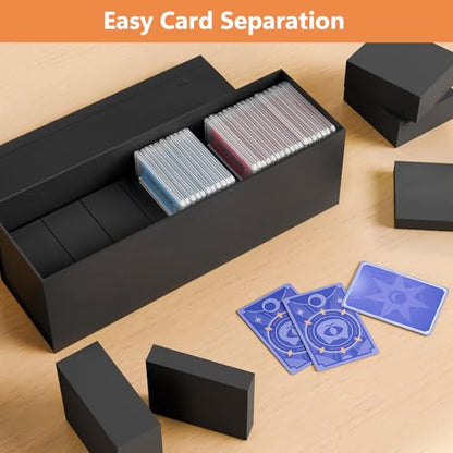 Trading Card Dividers, 20-Pack High-Density EVA Foam for Card Storage Boxes | 14 x 1.5-Inch and 6 x 0.5-Inch Blocks Flexibly Fill Storage Boxes Sized for Graded Slabs and Top Loaders
