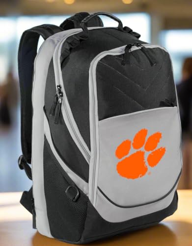 Broad Bay College Logo Backpack | Official Logo, Padded Laptop Computer Section, Premium 600 Denier Nylon Fabric, Durable Straps - color: Black & Gray