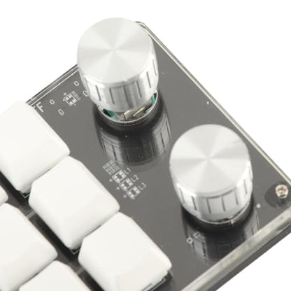 Focket One Handed Programmable Mechanical Keyboard, 12 Key Programmable Macro Keyboard with Knob, USB Programmable Mini Keyboard Programmable Keyboard, Gaming Keypad, Plug and Play