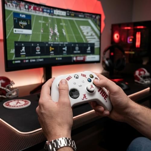 Silicone Gaming Cover Compatible with Xbox Controller - Officially Licensed University of Alabama Crimson Tide Away Design - color: Away-A2