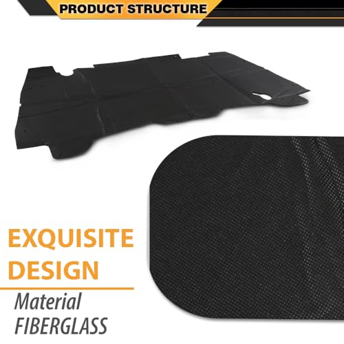 CNNELL Hood Insulation Pad Compatible with Dodge Ram 1500 1994-2001/Not Fit Durango Or Dakota, Not Fit for Diesel Black - style: 1994-2001 Ram 1500