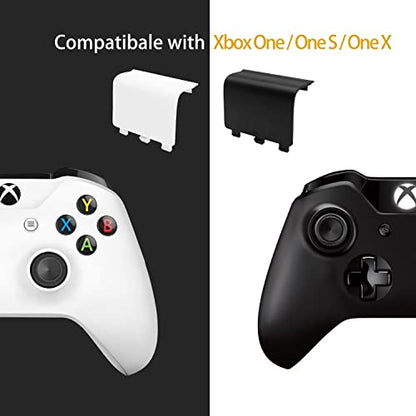 KELIFANG Replacement Battery Cover Door Compatible with Xbox One, One S, One X Controller, Battery Back Shell Repair Part Compatible with Xbox Wireless Controller (4 Pack, White) - color: White