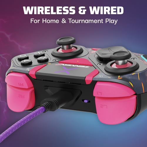 Victrix Pro BFG Wireless Gaming Controller: Tekken 8 Rage Art, PS5, PS4, PC | PlayStation, Sony 3D Audio, 4 Mappable Back Buttons, Interchangeable Thumbsticks & D-Pads, Hair Triggers & Paddles, Tekken 8 - color: Tekken 8
