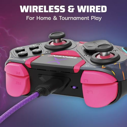 Victrix Pro BFG Wireless Gaming Controller: Tekken 8 Rage Art, PS5, PS4, PC | PlayStation, Sony 3D Audio, 4 Mappable Back Buttons, Interchangeable Thumbsticks & D-Pads, Hair Triggers & Paddles, Tekken 8 - color: Tekken 8