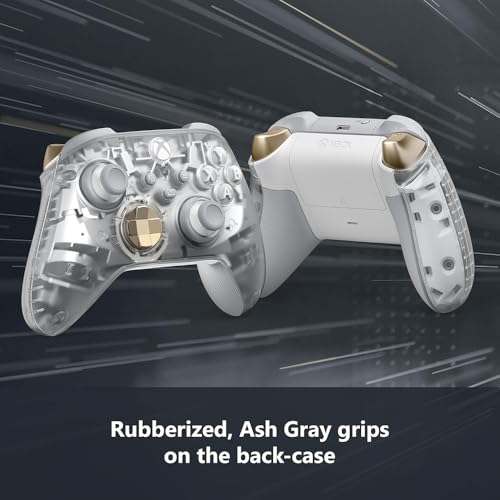 Microsoft QAU-00157 Xbox Wireless Gaming Dual Controller Bundle (Ghost Cipher Special Edition) for Xbox Series X|S, Xbox One, Windows PC, Android and iOS (Renewed) - color: Ghost Cipher