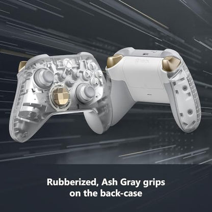 Microsoft QAU-00157 Xbox Wireless Gaming Dual Controller Bundle (Ghost Cipher Special Edition) for Xbox Series X|S, Xbox One, Windows PC, Android and iOS - color: Ghost Cipher