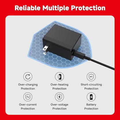 2-Pack Charger for Nintendo Switch, 45W AC Adapter Fast Charging with 2-Pack 10ft Detachable USB C Cable, Compatible with Switch/OLED/Lite, Steam Deck, Support TV Mode, Original Quality - size: 2Pack 10FT