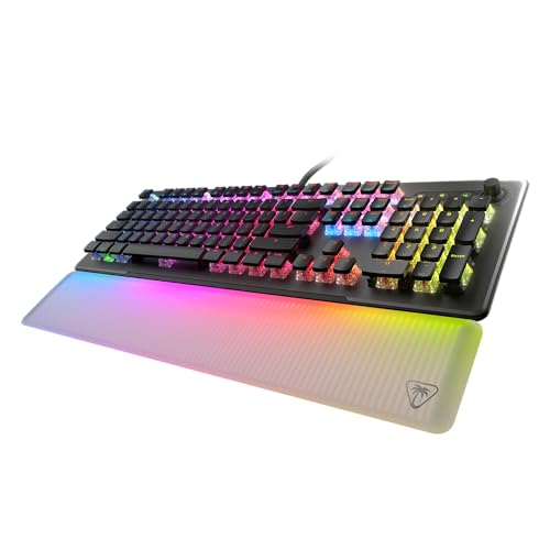 Turtle Beach Vulcan II Max Optical-Mechanical RGB Gaming Keyboard | Customizable RGB Keys & Palm Rest, Smart Keys, Titan II Linear Switches, Anodized Aluminum Top Plate, Media Controls, Black - color: Black