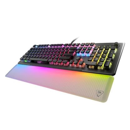 Turtle Beach Vulcan II Max Optical-Mechanical RGB Gaming Keyboard | Customizable RGB Keys & Palm Rest, Smart Keys, Titan II Linear Switches, Anodized Aluminum Top Plate, Media Controls, Black - color: Black