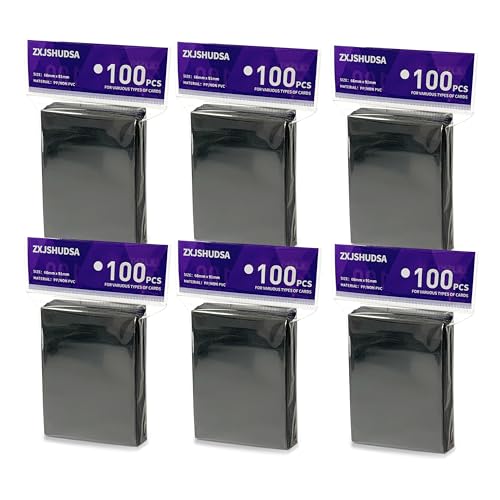 600pcs MTG Card Sleeves, Black Matte Card Sleeves Magic Cards, Protect All Your Trading Cards, for Sports Cards Football Cards Game Cards, 66 x 91 mm - color: Black, size: 600