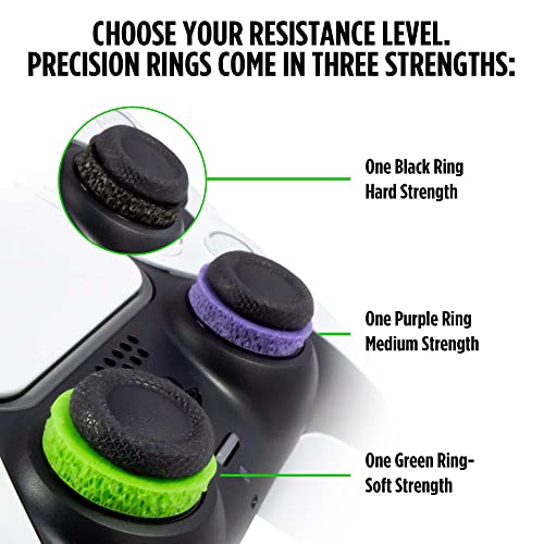 KontrolFreek Aim Boost Kit for PlayStation 5 (PS5) and PlayStation 4 (PS4) Controller | Includes Performance Thumbsticks and Precision Rings | Galaxy Edition - color: Purple