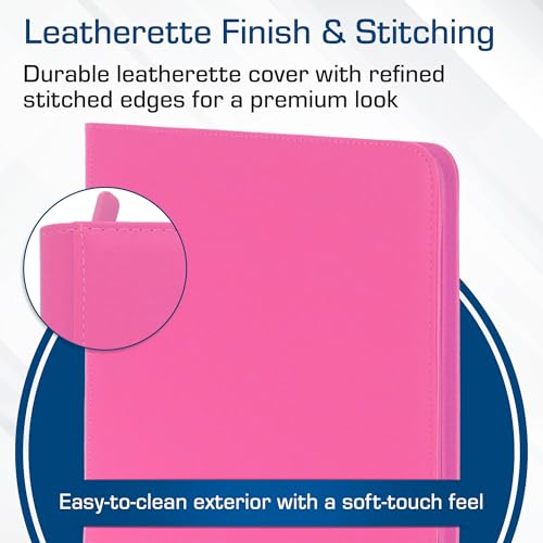 BCW 12 Pocket Z-Folio LX Game, Pink - color: Pink