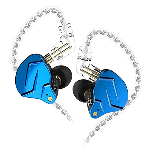 KZ ZSN Pro X in Ear Monitor Earphone 1BA 1DD Wired Earphone HiFi Sport Gaming Earbuds Headphones Compatibility for Phone Computer Tablet - color: KZ ZSN Pro X-blue, size: No Mic