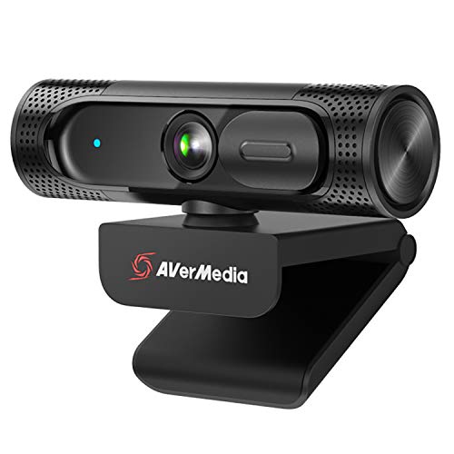 AVerMedia Live Streamer CAM 315, Webcam, 1080p/60fps Recording, Microphones, Fixed Focus, Wide Adjustable Field of View, Works with Skype, Zoom, Teams - Black - style: 1080p60fps fixed focus