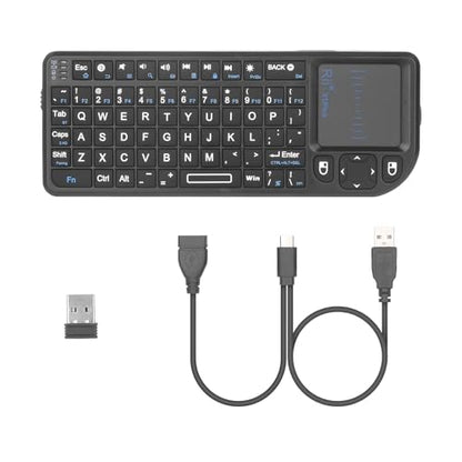 Rii Mini 2.4G Bluetooth Keyboard with Backlit and Touchpad for Smart TV,HTPC
