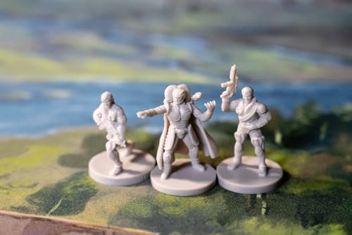 Renegade Game Studios G.I. Joe RPG Villain Miniatures Set 1, 12 Figures | Unpainted 28mm Scale Cobra Expansion Pack with Destro, Serpentor & Zartan, Compatible with Core RPG Rulebook System