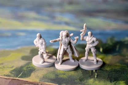 Renegade Game Studios G.I. Joe RPG Villain Miniatures Set 1, 12 Figures | Unpainted 28mm Scale Cobra Expansion Pack with Destro, Serpentor & Zartan, Compatible with Core RPG Rulebook System