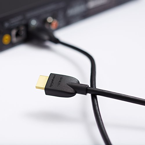 Amazon Basics High-Speed 4K Ultra HD HDMI 2.0 Cable for Blu-ray, 15 feet, Case of 28, 18 Gbps, 60 Hz, 2160p, 48 bit, Ethernet Ready, 3D, Black - size: 15 Feet