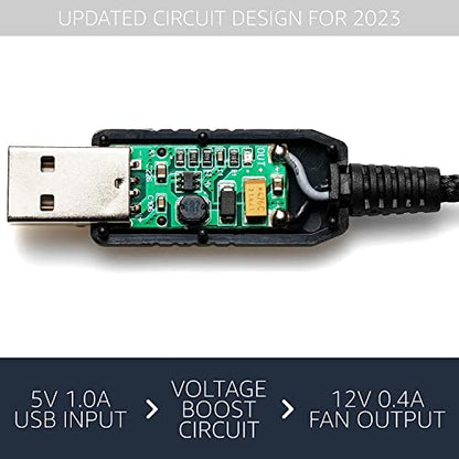 Gebildet Full Speed 12V Voltage Step-Up USB to 4-Pin PC Fan Sleeved Switch Power Adapter Cable(Pack of 2) - style: USB to Molex 4 Pin 5V/12V