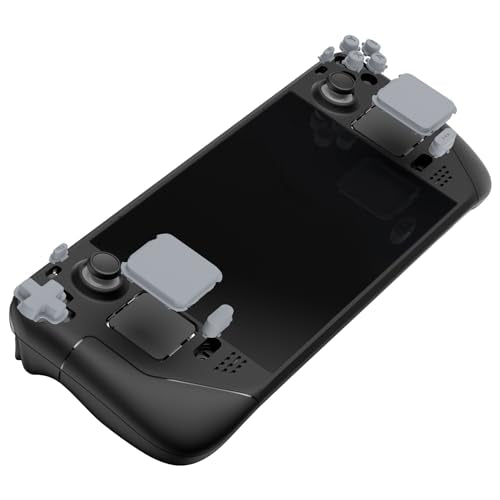 eXtremeRate New Hope Gray Replacement Full Set Buttons for Steam Deck, DIY Custom ABXY D-pad Trackpad Bumpers Triggers Buttons for Steam Deck LCD Handheld Console - Console NOT Included - color: New Hope Gray
