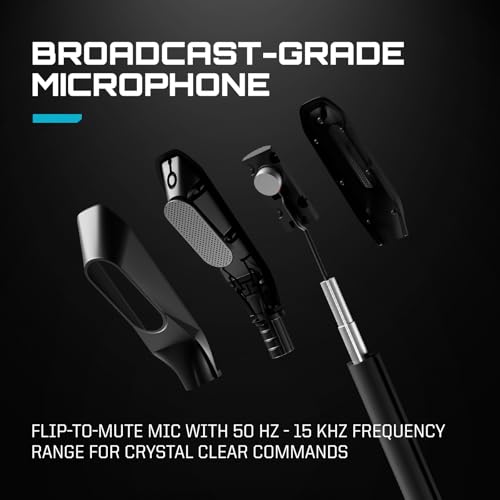 RIG R5 Spear PRO HS Wired Gaming Headset Officially Licensed PlayStation | PS5, PS4, PC - 40mm Graphene Drivers, Tempest 3D Audio, Flip-to-Mute Mic, Memory Foam Cushions - Universal 3.5mm -Black - color: Black