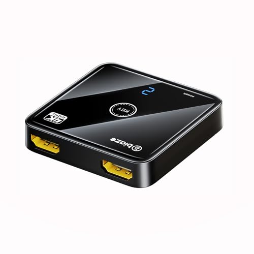 HDMI Switch 4K@60Hz, Bi-Directional HDMI Switcher 2 in 1 Out, No External Power Compatible with PS5, PS4, Xbox Series X/S, Roku, Fire Stick, Black - color: B-Black
