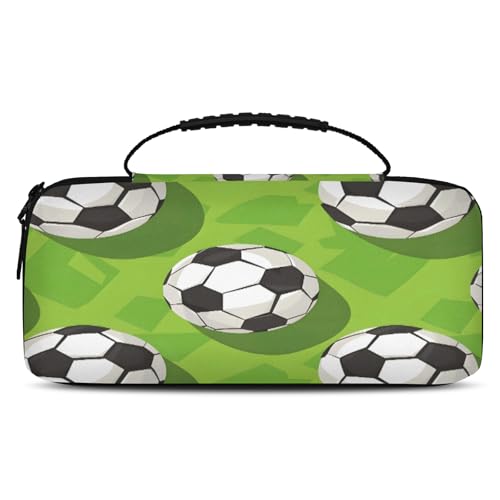 Adornori Carry Case Compatible with Nintendo Switch 2, with 20 Games Cartridges, Portable Travel Carrying Case Pouch for Accessories & Game Cards, Sport Soccer Ball - color: Multicolor 11