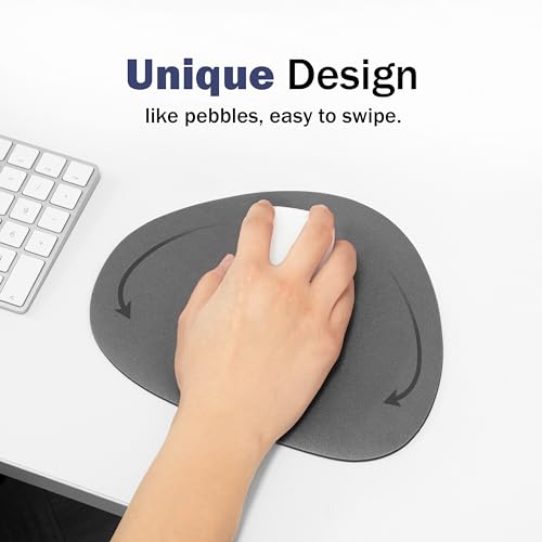 GREEDY FARMERS Mouse pad, Non-Slip Washable Waterproof Computer Mouse pad (Dark Grey) - color: Dark Grey