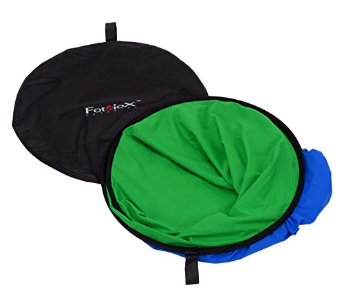 Fotodiox Pro Collapsible Background - 5x7’ Chromakey Green/Chromakey Blue 2-in-1 Background Panel - size: 5x7in, style: Green + Blue